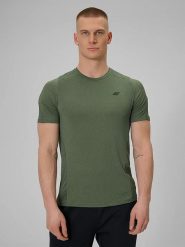 4F Koszulka sportowa w kolorze khaki rozmiar: XL. Brązowe t-shirty sportowe 4F, bez wzorów, z materiału, bez ramiączek, outdoorowe. Za 74.63 zł.