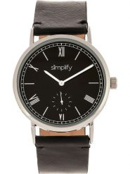 Simplify Zegarek kwarcowy "The 5100" w kolorze srebrno-czarnym rozmiar: onesize. Czarne, analogowe zegarki Simplify, metalowe. Za 252.99 zł.