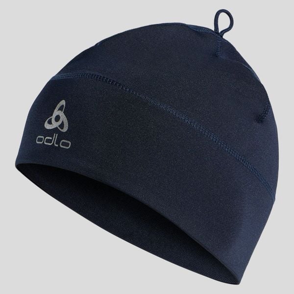 Czapka Odlo Hat POLYKNIT WARM ECO. Niebieskie bielizna termoaktywna ODLO, bez wzorów, z elastanu, bez ramiączek, do biegania. Za 109.99 zł.