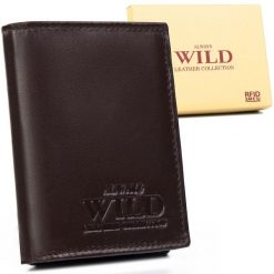 Portfel skórzany Always Wild N4-P-SCR brązowy. Brązowe portfele Always Wild, bez wzorów, ze skóry. Za 37.99 zł.