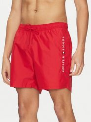 Tommy Hilfiger Szorty kąpielowe UM0UM03258 Czerwony Regular Fit. Czerwone kąpielówki Tommy Hilfiger, m, bez wzorów, z syntetyku. Za 149.99 zł.