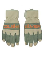 Quiksilver Rękawiczki Męskie EQYHN03198 Zielony. Zielone rękawiczki Quiksilver, bez wzorów, z dzianiny. Za 299.99 zł.
