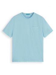 Scotch & Soda Koszulka w kolorze błękitnym rozmiar: L. Niebieskie bezrękawniki Scotch & Soda, l, bez wzorów, z bawełny, bez kołnierzyka, bez ramiączek. Za 79.21 zł.