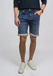 Męskie Szorty Mustang Style Chicago Shorts Z Denim Blue 1016978 5000 682. Niebieskie szorty Mustang, m, bez wzorów, z denimu. W wyprzedaży za 89.99 zł.