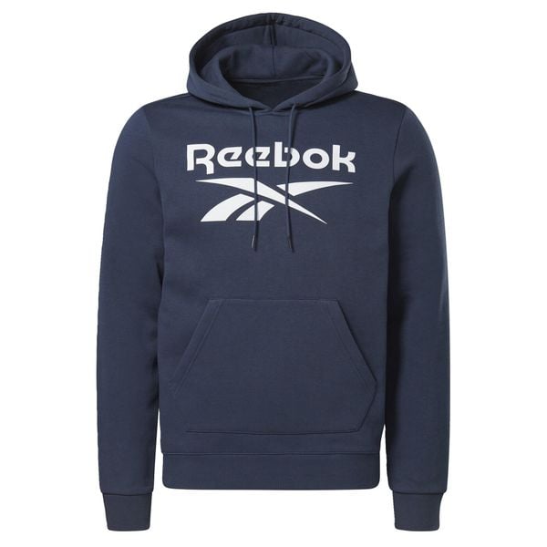 Bluza z kapturem Reebok Identity Fleece. Niebieskie bluzy Reebok, m, bez wzorów, z kapturem. Za 290.00 zł.