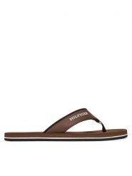 Tommy Hilfiger Japonki Padded Comfort Hilfiger B Sandal FM0FM05440 Brązowy. Brązowe japonki Tommy Hilfiger, bez wzorów, ze skóry. Za 199.99 zł.