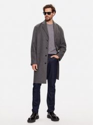 Calvin Klein Płaszcz wełniany K10K111745 Szary Regular Fit. Szare płaszcze CALVIN KLEIN, na zimę, m, bez wzorów, z wełny, bez kaptura. Za 1,899.00 zł.