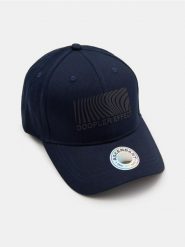 Bawełniana czapka z daszkiem - granatowy. Niebieskie czapki z daszkiem Sinsay, bez wzorów, z bawełny. Za 19.99 zł.