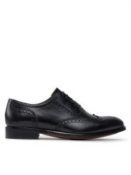 Lord Premium Półbuty Brogues 5501 Czarny. Czarne eleganckie półbuty Lord Premium, bez wzorów, ze skóry, bez obcasa, bez zapięcia. Za 549.99 zł.