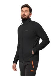 Jack Wolfskin Kurtka polarowa "Baiselberg" w kolorze czarnym rozmiar: XL. Czarne kurtki Jack Wolfskin, xl, bez wzorów, z polaru, bez kaptura. Za 238.84 zł.