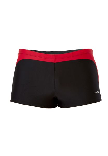 Męskie bokserki do pływania Beco w kolorze czarnym/czerwonym. Brązowe slipy i bokserki Beco, m, bez wzorów, z elastanu. Za 207.99 zł.