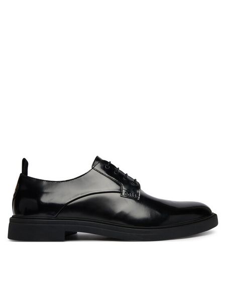 BOSS Półbuty Calev 50568892 Czarny. Czarne eleganckie półbuty Boss, bez wzorów, ze skóry, bez obcasa, bez zapięcia. Za 894.99 zł.
