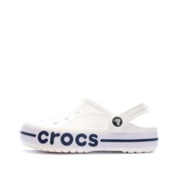 Sandały Crocs Bayaband Białe. Białe sandały Crocs, z syntetyku, bez zapięcia. Za 199.99 zł.