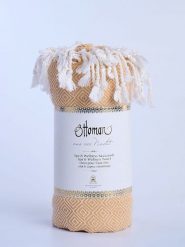 Ottoman Chusta hammam "Raute" w kolorze żółtym - 190 x 105 cm rozmiar: onesize. Żółte szaliki Ottoman, bez wzorów, z bawełny. Za 65.99 zł.