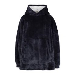 Trespass Cosiness – obszerna bluza z kapturem At300 Navy. Niebieskie bluzy z kapturem Trespass, bez wzorów, z polaru, z kapturem. Za 349.99 zł.