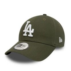Czapka z daszkiem New Era MLB Los Angeles Dodgers. Zielone czapki z daszkiem New Era, bez wzorów, z bawełny. Za 114.70 zł.