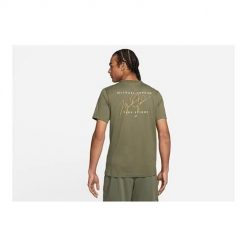 Koszulka sportowa męska Nike Air Jordan Flight Essentials Graphic. Zielone t-shirty sportowe Nike, bez wzorów, bez ramiączek. Za 208.00 zł.