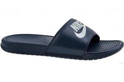 Klapki na basen męskie, Benassi JDI. Niebieskie klapki Nike, z materiału. Za 119.99 zł.