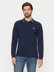 Lee Polo 112355666 Granatowy Regular Fit. Niebieskie koszulki polo Lee, m, bez wzorów, z bawełny, bez kołnierzyka, bez ramiączek. Za 129.99 zł.