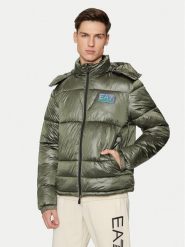 EA7 Emporio Armani Kurtka zimowa 6DPB71 PN2MZ 1846 Zielony Regular Fit. Zielone kurtki EA7 Emporio Armani, na zimę, m, bez wzorów, z syntetyku, bez kaptura. Za 899.99 zł.