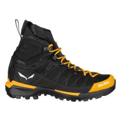Buty trekkingowe Salewa Ortles Light ID Ptx. Czarne buty turystyczne Salewa, na zimę, bez wzorów, z materiału, bez zapięcia, trekkingowe. Za 1,122.00 zł.