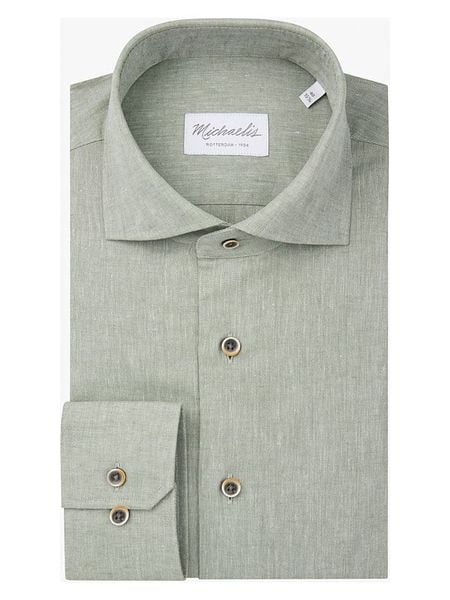 Michaelis Koszula - Slim fit - w kolorze miętowym rozmiar: 39. Zielone koszule Michaelis, bez wzorów, bez kołnierzyka, bez ramiączek. Za 113.63 zł.