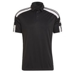 Koszulka polo do piłki nożnej męska Adidas Squadra 21 Polo z krótkim rękawem. Białe koszulki polo sportowe Adidas, m, bez wzorów, bez kołnierzyka, bez ramiączek, do piłki nożnej. Za 127.00 zł.