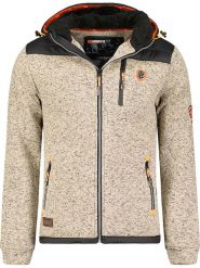 Geographical Norway Kurtka polarowa "Toledo" w kolorze beżowym rozmiar: S. Brązowe kurtki Geographical Norway, s, bez wzorów, z polaru, bez kaptura. Za 154.43 zł.