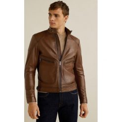 Mango Man - Kurtka skórzana Biker. Kurtki marki Mango Man. W wyprzedaży za 799.90 zł.