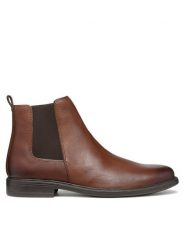 Geox Sztyblety U Terence U467HD 00047 C6003 Brązowy. Brązowe botki sznurowane Geox, bez wzorów, ze skóry, bez obcasa, bez zapięcia. Za 619.99 zł.