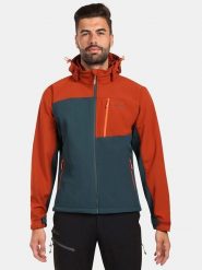 Kilpi Kurtka softshellowa "Ontavio" w kolorze ciemnozielono-czerwonym rozmiar: L. Czerwone kurtki outdoor i hardshell Kilpi, l, bez wzorów, bez kaptura. Za 327.10 zł.