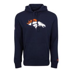 Bluza z kapturem Denver Broncos NFL. Niebieskie bluzy New Era, m, bez wzorów, z kapturem. W wyprzedaży za 264.50 zł.