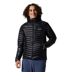 Kurtka z kapturem Mountain Hardwear Ghost Whisperer/2. Czarne kurtki MOUNTAIN HARDWEAR, xl, bez wzorów, z puchu, z kapturem. Za 1,411.45 zł.