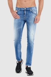 DSQUARED2 Niebieskie jeansy medium bleached spots wash cool guy. Niebieskie jeansy Dsquared2, m. W wyprzedaży za 1,599.99 zł.