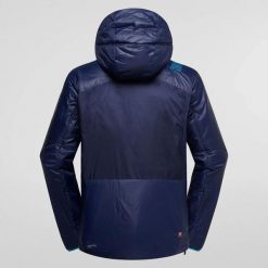 Kurtka z kapturem La Sportiva Guide Primaloft. Niebieskie kurtki La Sportiva, s, bez wzorów, z materiału, wspinaczkowe, primaloft. Za 1,109.50 zł.