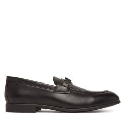 Półbuty Baldinini. Czarne eleganckie półbuty Baldinini, bez wzorów, bez obcasa, bez zapięcia. Za 889.99 zł.