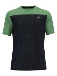 Odlo Koszulka funkcyjna "Alp" w kolorze czarno-zielonym rozmiar: L. Czarne t-shirty sportowe ODLO, bez wzorów, ze lnu, bez ramiączek, outdoorowe. Za 154.79 zł.