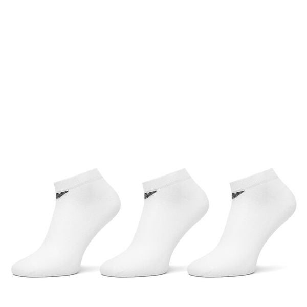 Skarpety krótkie Emporio Armani. Białe skarpety Emporio Armani, bez wzorów. Za 84.99 zł.