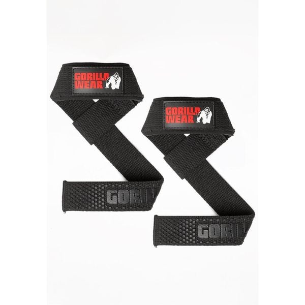 Padded Silicone Lifting Straps - Czarny. Czarne paski GORILLA WEAR, bez wzorów, sportowe. Za 145.00 zł.