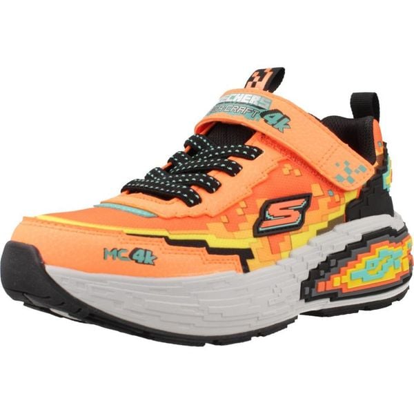 Buty SKECHERS MEGA-CRAFT 4K Pomarańczowy. Brązowe buty trekkingowe Skechers, bez wzorów, z syntetyku, bez zapięcia, trekkingowe. Za 220.99 zł.