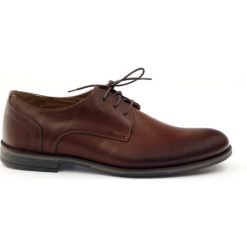Brązowe Riko buty męskie półbuty casual 838. Brązowe eleganckie półbuty Riko, bez wzorów, ze skóry, bez obcasa, bez zapięcia. W wyprzedaży za 209.00 zł.