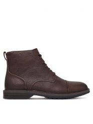 Clarks Trzewiki Aldwin 2 Cap 26320119 Brązowy. Brązowe botki sznurowane Clarks, bez wzorów, ze skóry, bez obcasa, bez zapięcia. Za 569.99 zł.