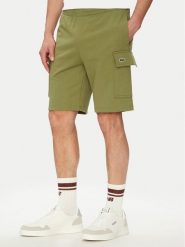 Lacoste Szorty sportowe GH9743 Khaki Regular Fit. Brązowe krótkie spodenki sportowe LACOSTE, m, bez wzorów, z bawełny. Za 319.99 zł.