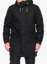 Kurtka ocieplana męska Fjallraven Singi Wool Padded Parka. Czarne kurtki Fjällräven, na zimę, m, bez wzorów, z bawełny, bez kaptura. Za 1,858.99 zł.
