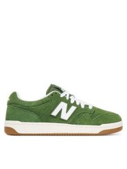 New Balance Sneakersy BB480PTG Zielony. Zielone buty sportowe casual New Balance, bez wzorów, ze skóry, bez zapięcia. Za 499.99 zł.