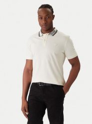 Guess Polo M6RP60 K7O64 Écru Regular Fit. Koszulki polo Guess, m, z aplikacjami, z bawełny, bez kołnierzyka, bez ramiączek. Za 299.99 zł.