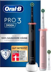 Szczoteczka rotacyjna Oral-B Pro 3 3900N Duo czarny/różowy. Szczoteczki elektryczne ORAL B. Za 289.00 zł.