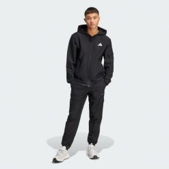 Dres cargo. Czarne komplety dresowe Adidas, l, bez wzorów, z dresówki, bez ramiączek. Za 399.00 zł.