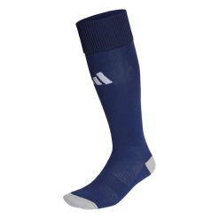 Getry piłkarskie Adidas Milano 23. Niebieskie legginsy długie sportowe Adidas, bez wzorów, do piłki nożnej. Za 44.95 zł.