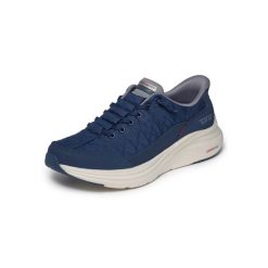 Buty sportowe męskie Skechers Contour Foam Cozy. Niebieskie buty do biegania Skechers, bez wzorów, z syntetyku, bez zapięcia, do biegania, skechers sport. Za 590.00 zł.